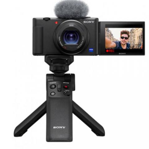 索尼（SONY）ZV-1 Vlog数码相机 手柄电池套装（ZV1） 4K视频/美肤拍摄/强悍对焦