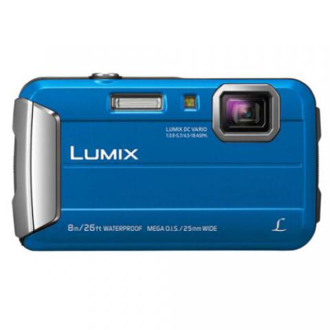 松下（Panasonic）TS30数码相机/运动相机/四防相机 防水、防尘、防震、防冻 TS25升级版 蓝色