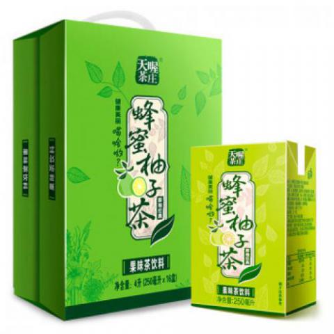 天喔茶庄 天喔蜂蜜柚子茶250ml*16盒 夏季饮品 整箱果味饮料 蜂蜜柚子茶